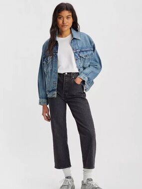 Levi’s High-Rise Straight Leg Women's Jeans - Washed Black